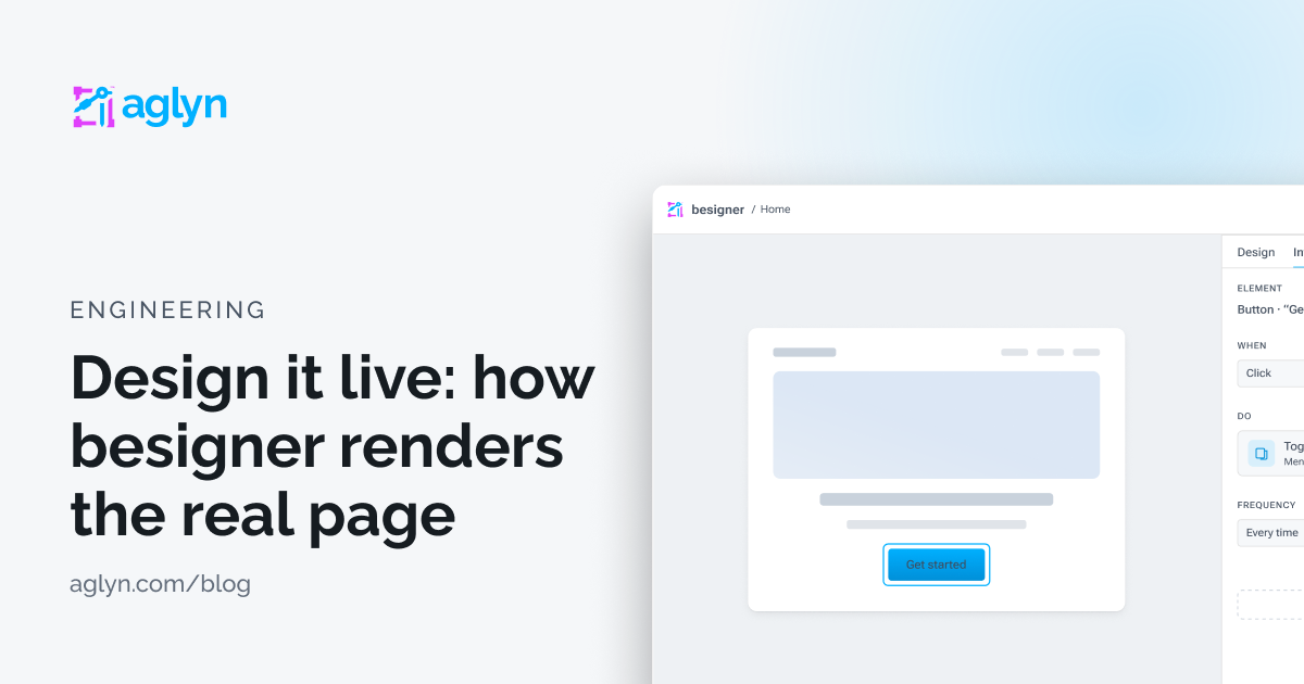 Design it live: how Besigner renders the real page