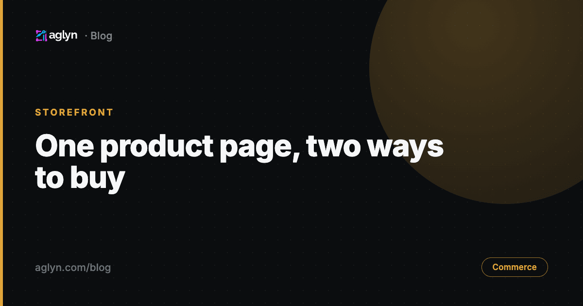 Sell one-time and subscription products from a single page