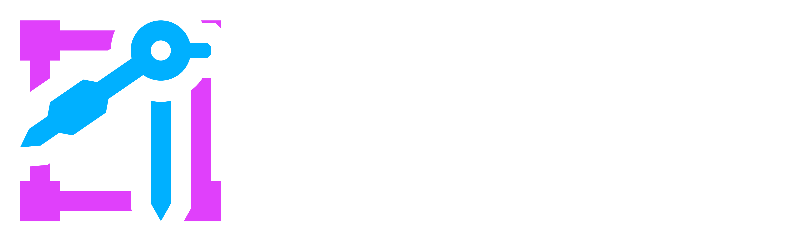 Aglyn lockup with white wordmark on dark background